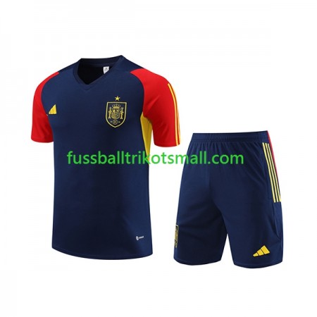 Spanien Kinder Dunkelblau Trainingsshirts 2023-2024
